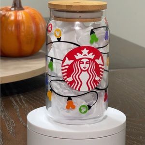 Starbucks mouse ear lights 16 oz glass can